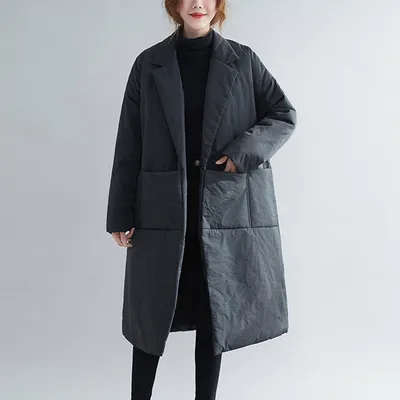 Artistic Loose Plus Size Women's Slim Coat