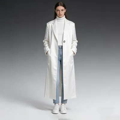 Commuter-style Designer-inspired Blazer-style Trench Coat For Women