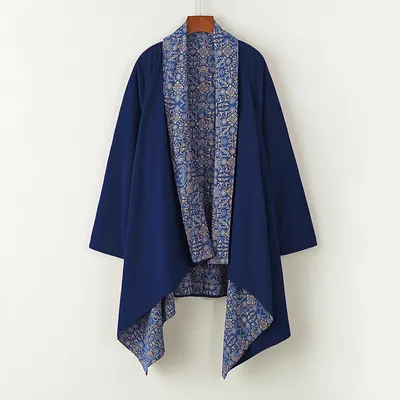 Ethnic-style Daoist Robe Cotton-linen Vintage Casual Coat