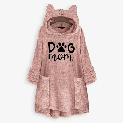 Autumn And Winter Hooded Embroidered Sweater