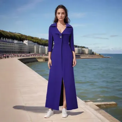 Autumn And Winter Coat Women's Turtleneck Woolen Coat