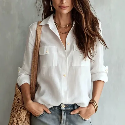 Artistic Casual And Stylish Long-sleeve Shirt
